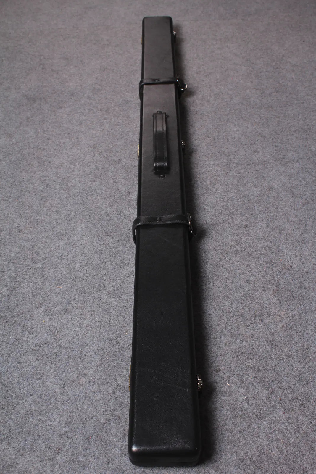 1 piece genuine leather snooker cue case with 2 slots