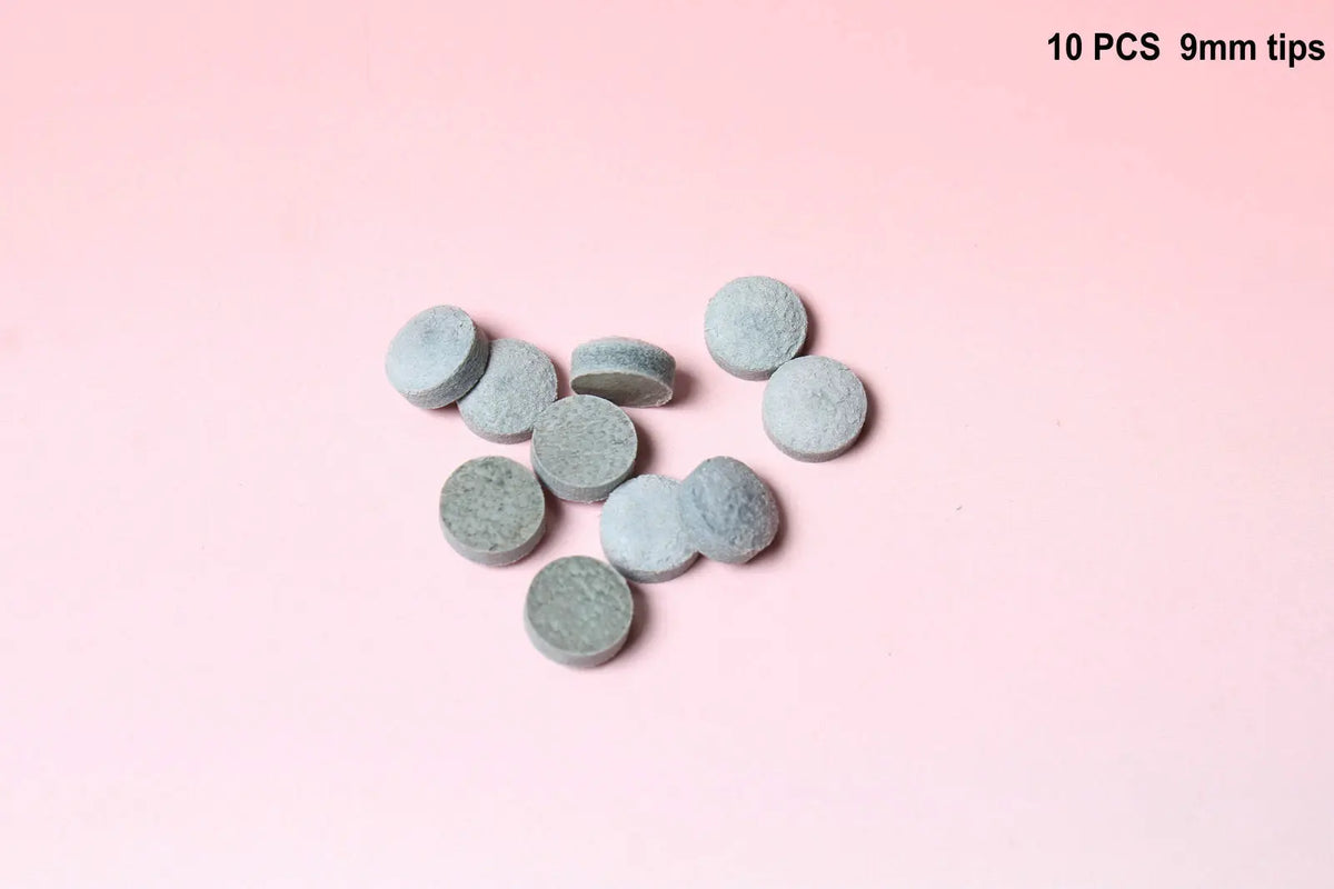 standard woods cues tips 9, 10, 11, 12.5, 14 mm