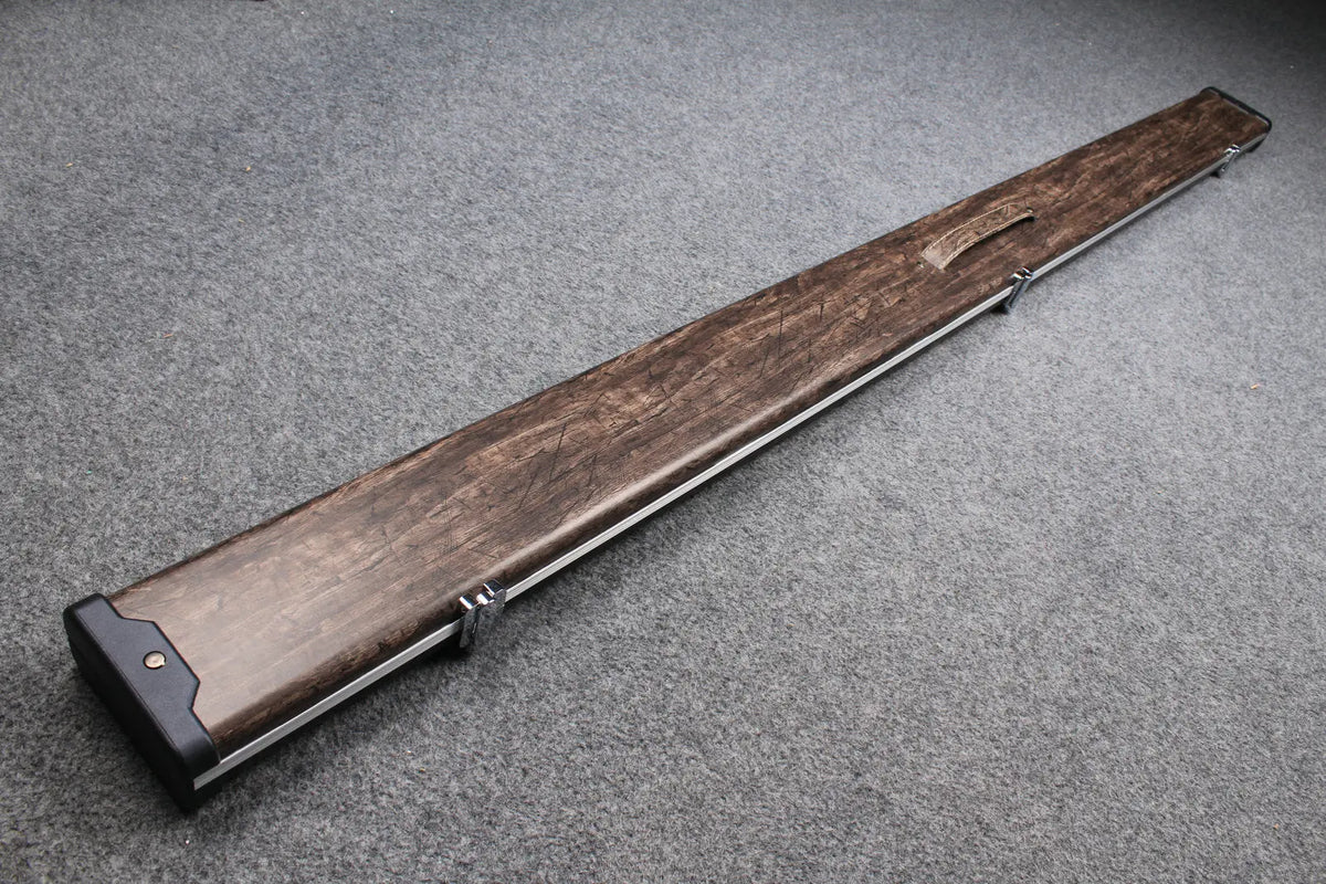 1 piece tree bark leather case aluminium construction with 3 slots