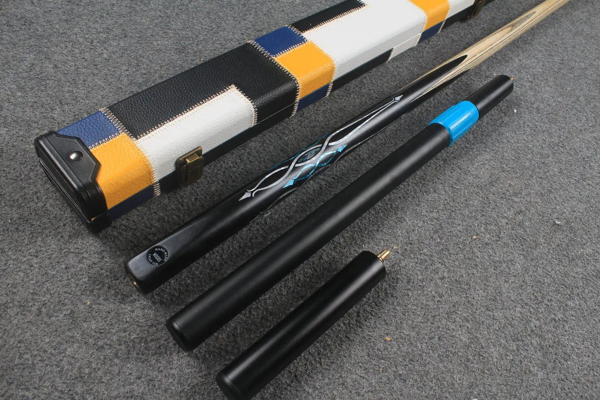 1 piece handmade ash chinese 8 ball pool cue CHEVRONS+ WOODS CUES