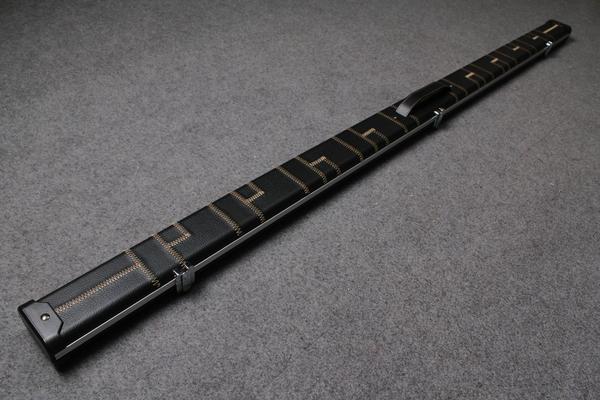 1 piece leather case aluminium construction with 2 slots ~halo style
