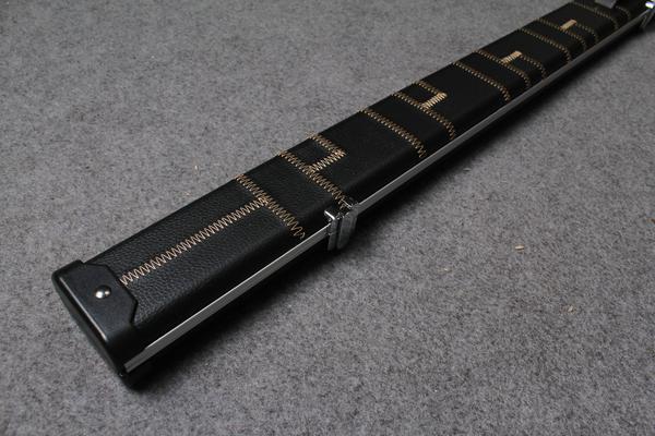 1 piece leather case aluminium construction with 2 slots ~halo style