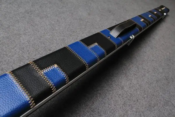 1 piece leather case aluminium construction with 2 slots ~halo style WOODS CUES