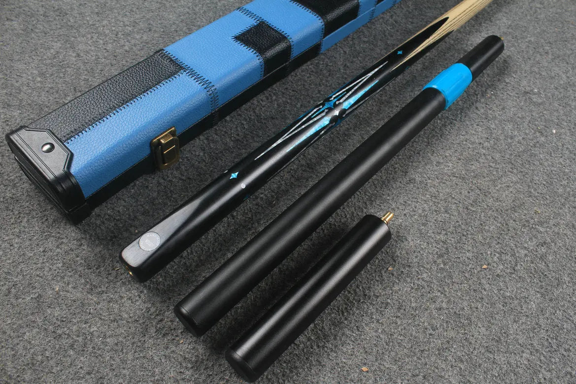 1 piece handmade ash chinese 8 ball pool cue CHEVRONS+ WOODS CUES