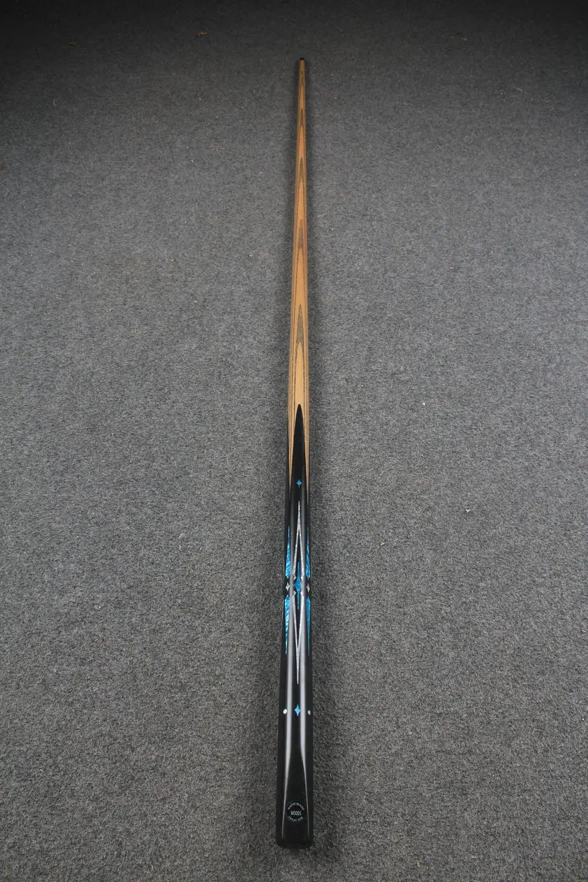 1 piece handmade ash chinese 8 ball pool cue CHEVRONS+ WOODS CUES