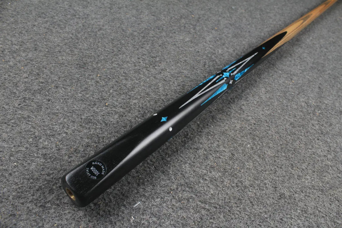 1 piece handmade ash chinese 8 ball pool cue CHEVRONS+ WOODS CUES