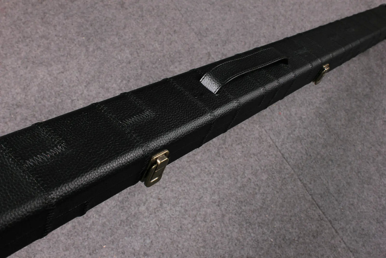1 piece patchwork snooker cue case with 2 slots