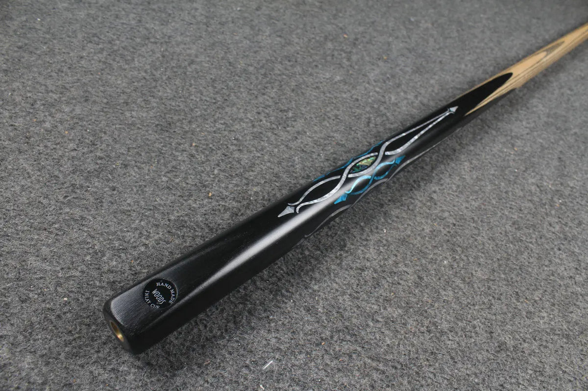 1 piece handmade ash chinese 8 ball pool cue CHEVRONS+ WOODS CUES