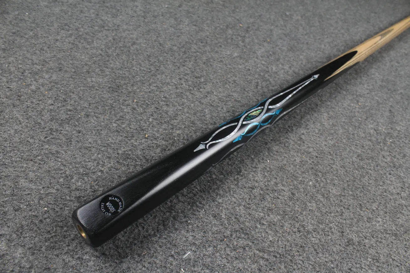 1 piece handmade ash chinese 8 ball pool cue CHEVRONS+ WOODS CUES