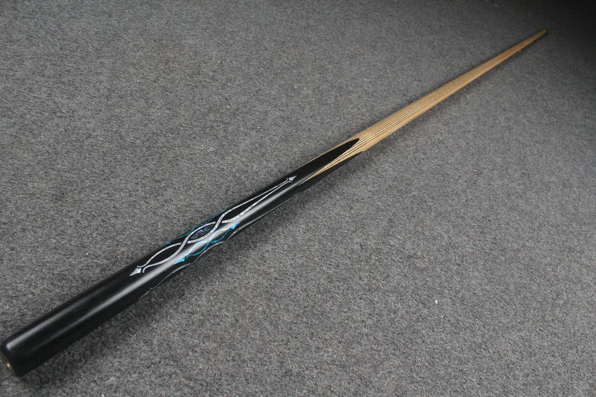 1 piece handmade ash chinese 8 ball pool cue CHEVRONS+ WOODS CUES