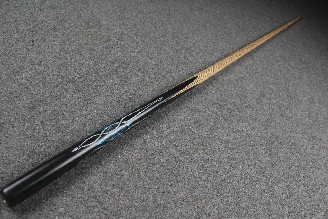 1 piece handmade ash chinese 8 ball pool cue CHEVRONS+ WOODS CUES