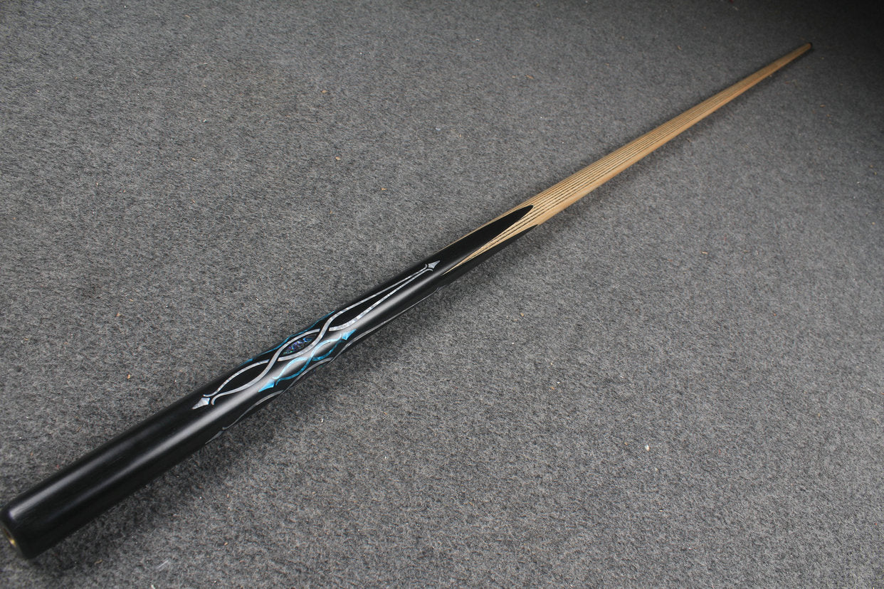 1 piece handmade ash chinese 8 ball pool cue CHEVRONS+