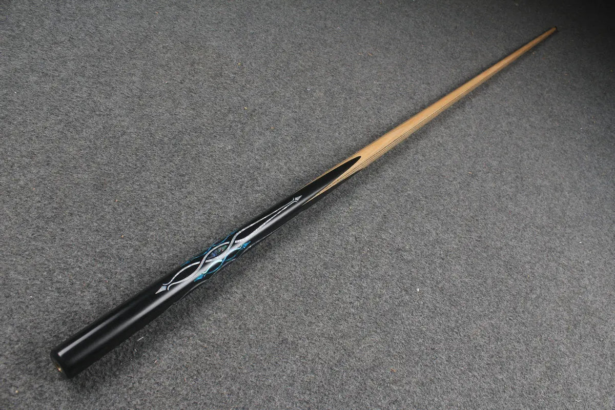 1 piece handmade ash chinese 8 ball pool cue CHEVRONS+ WOODS CUES