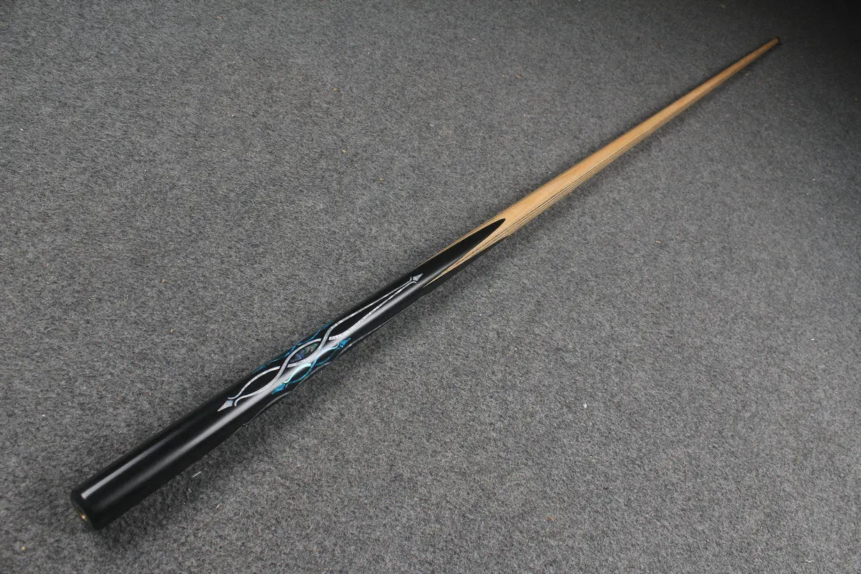 1 piece handmade ash chinese 8 ball pool cue CHEVRONS+ WOODS CUES