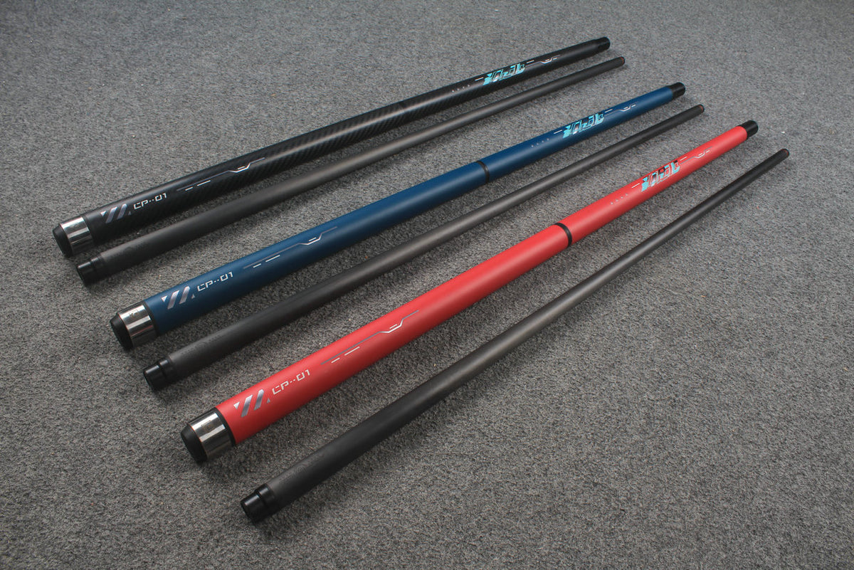 Carbon Fiber Shaft  Billiards Cue Punch&amp;Jump  Cue Stick 12.5 mm Tip