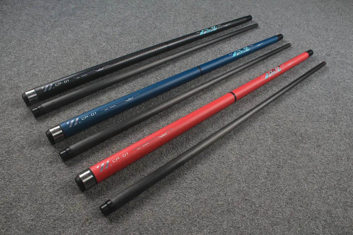 3 Piece Carbon Fiber Shaft  Billiards  Punch&Jump  Cue Stick 12.5 mm Tip Formula series little monster