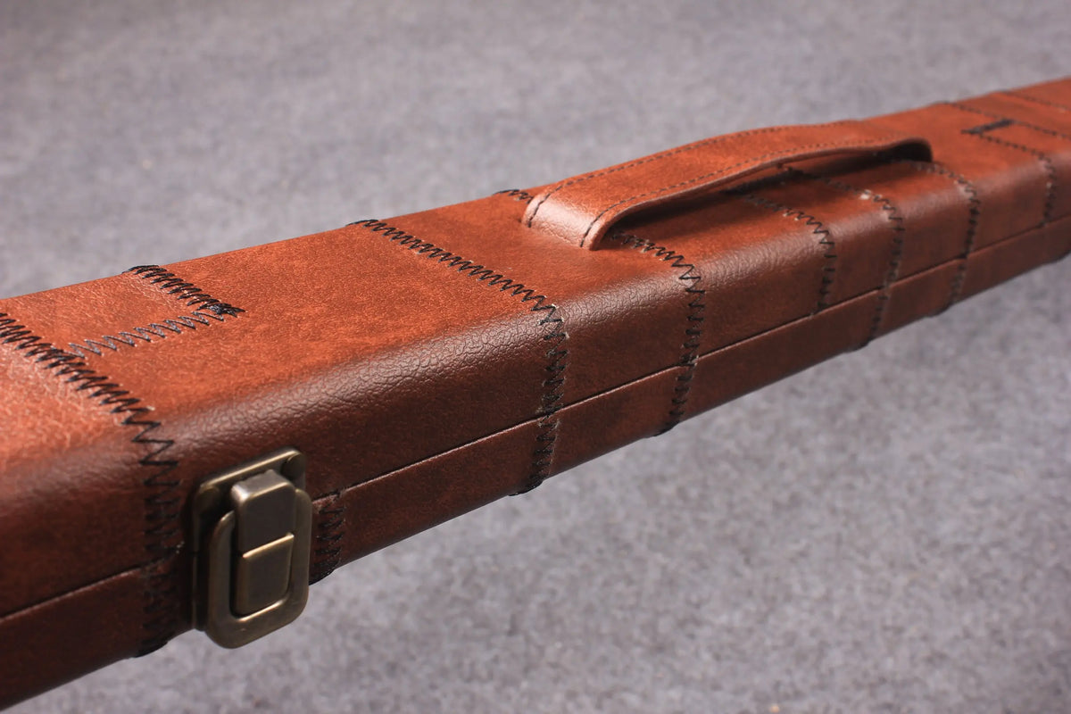 variant 1 piece patchwork snooker cue case with 2 slots