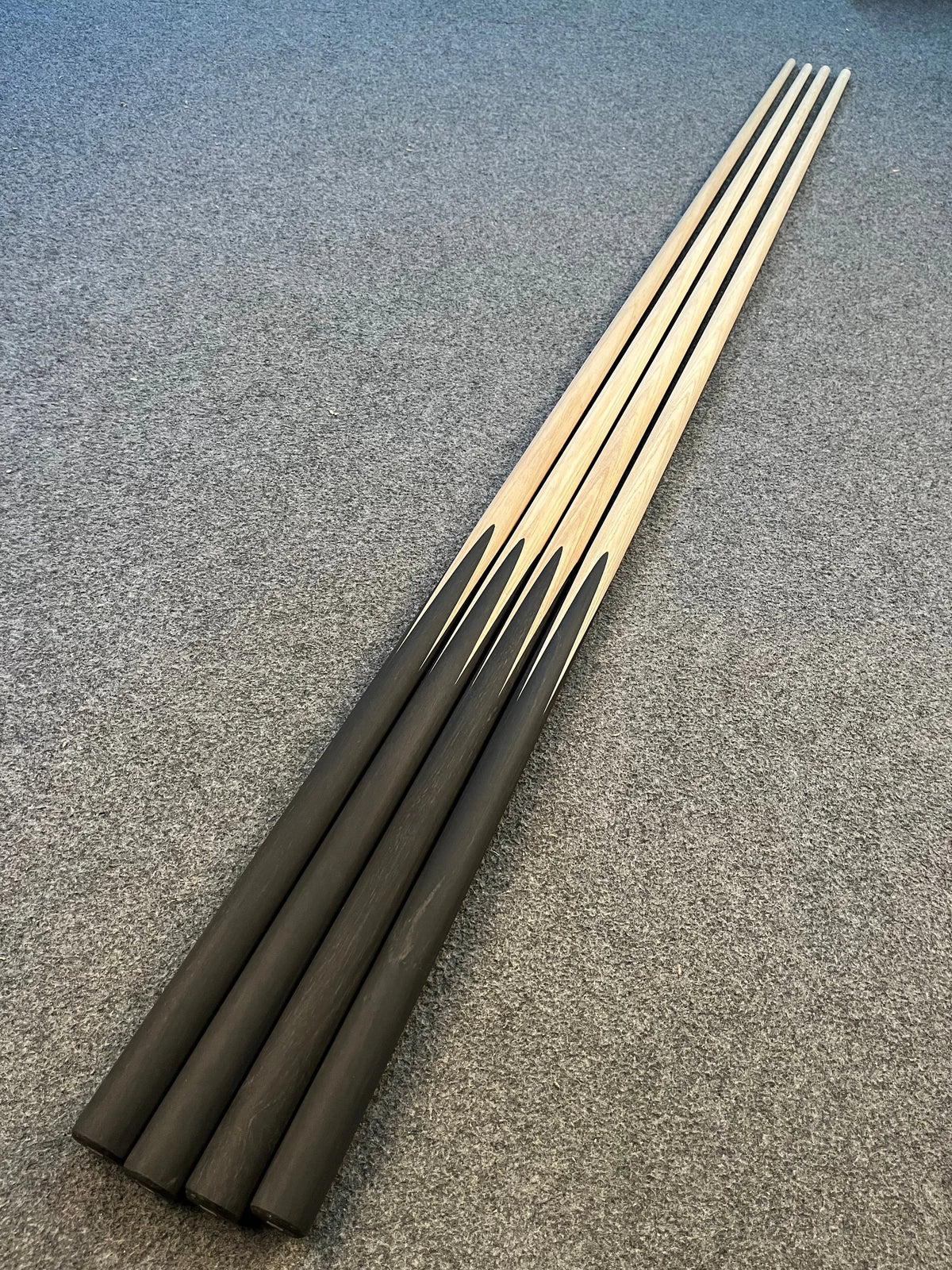 raw snooker cue ,half finish ash cue blank WOODS CUES
