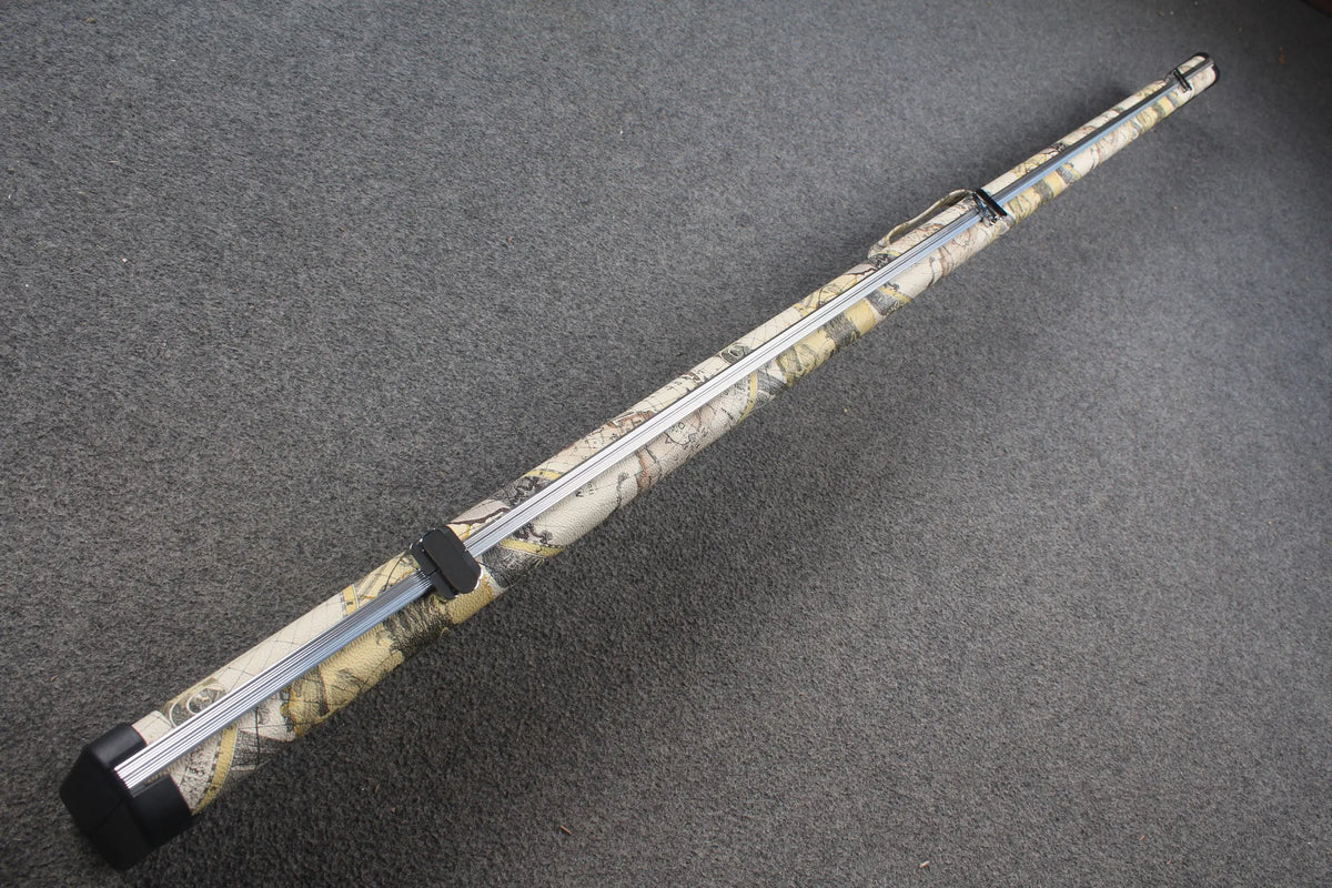deluxe one piece aluminium map design case with 3 slots WOODS CUES