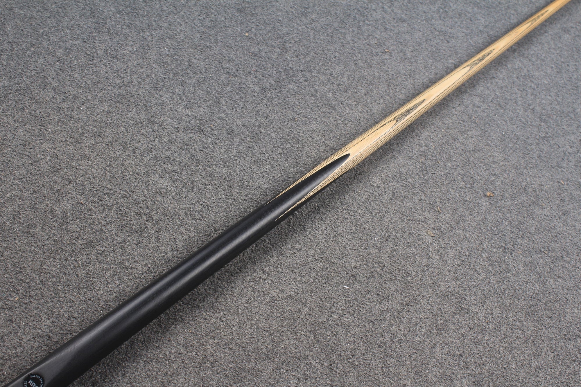 CHEVRONS+ WOODS 1 piece handmade snooker  pool ash cue