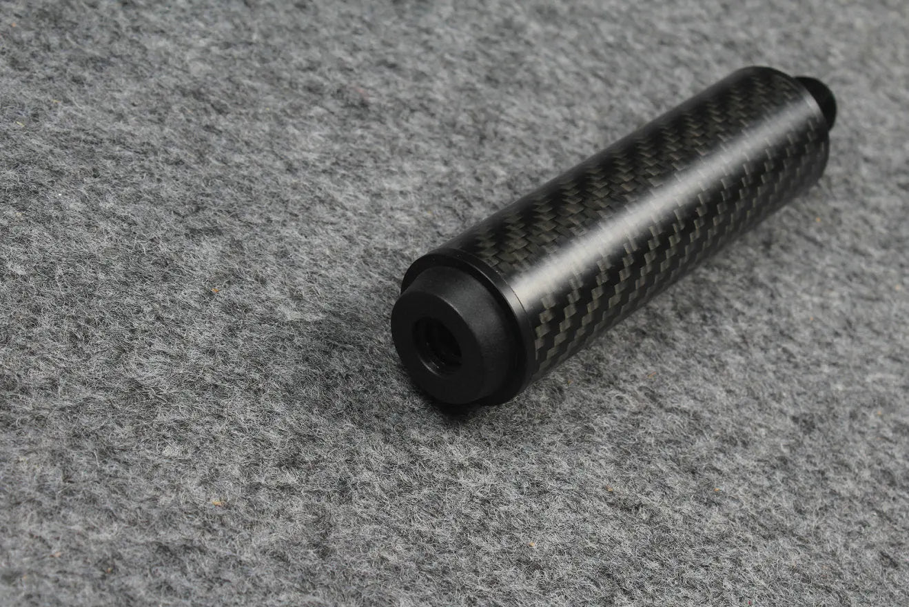 carbon fiber extension 2", 3”, 4", 8" extender fits on uni-loc cartridge system predator cues