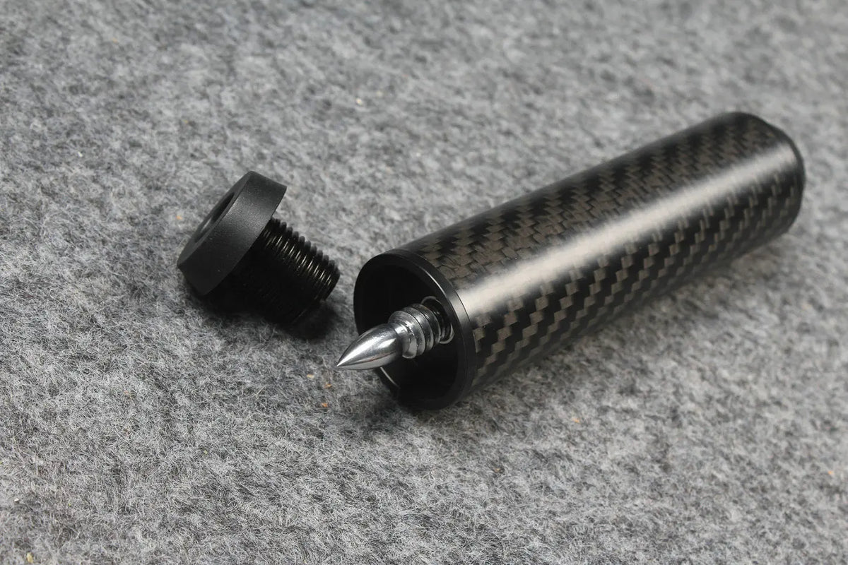 carbon fiber extension 2", 3”, 4", 8" extender fits on uni-loc cartridge system predator cues