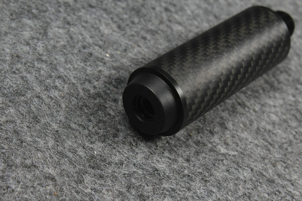carbon fiber extension 2", 3”, 4", 8" extender fits on uni-loc cartridge system predator cues