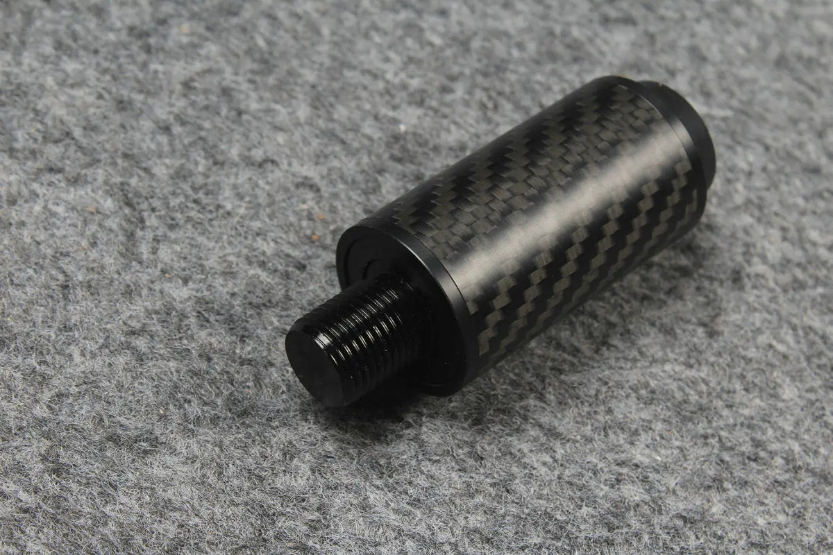 carbon fiber extension 2", 3”, 4", 8" extender fits on uni-loc cartridge system predator cues