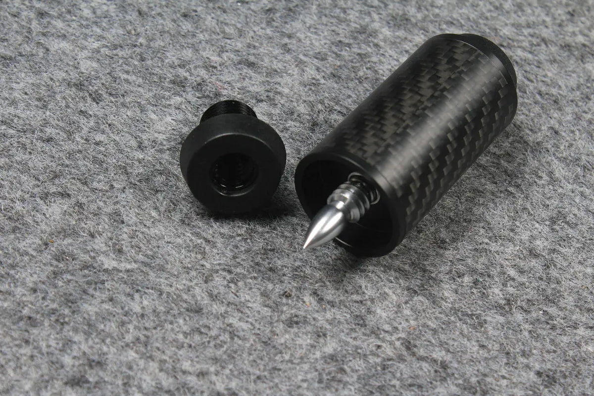 carbon fiber extension 2", 3”, 4", 8" extender fits on uni-loc cartridge system predator cues