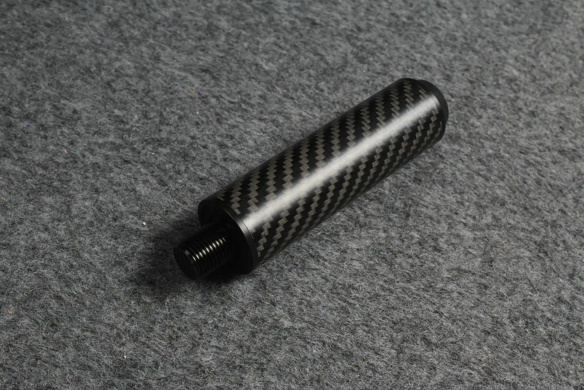 carbon fiber extension 2", 3”, 4", 8" extender fits on uni-loc cartridge system predator cues