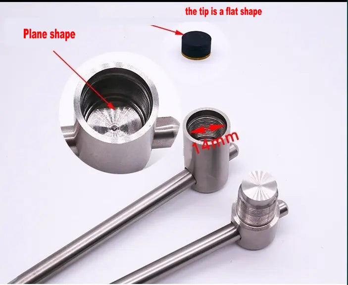 billiard cue tip press tool shaper for snooker or pool cues - 14 mm