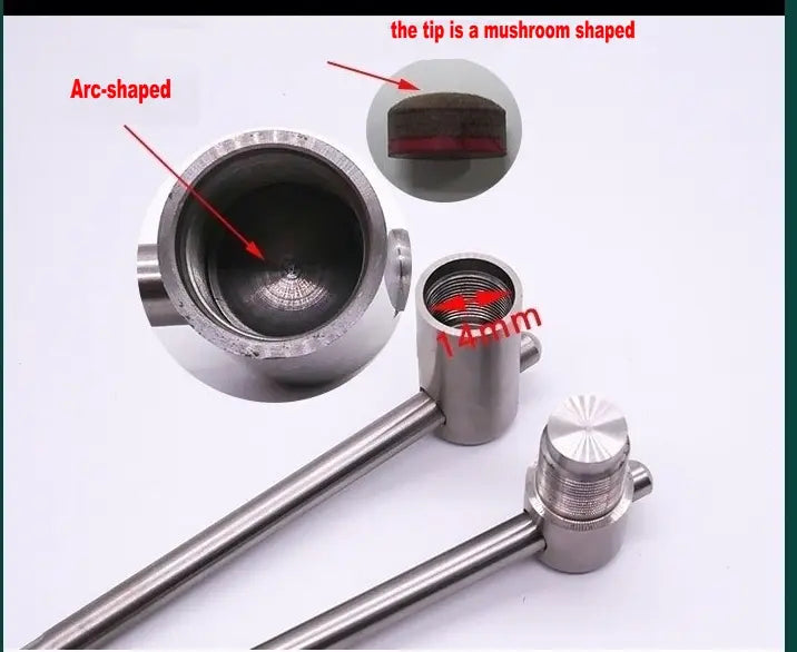 billiard cue tip press tool shaper for snooker or pool cues - 14 mm