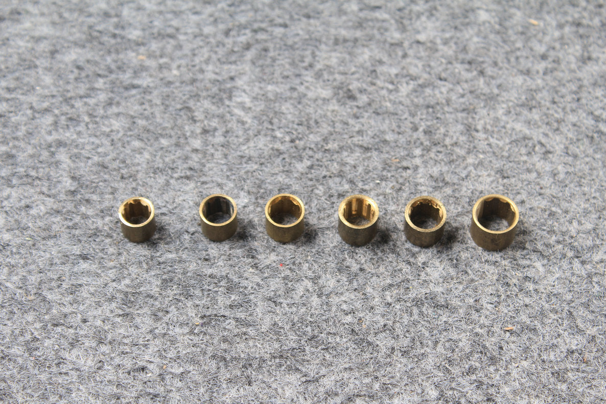 brass ferrules for snooker / pool cues various size with octagonal internal threaded