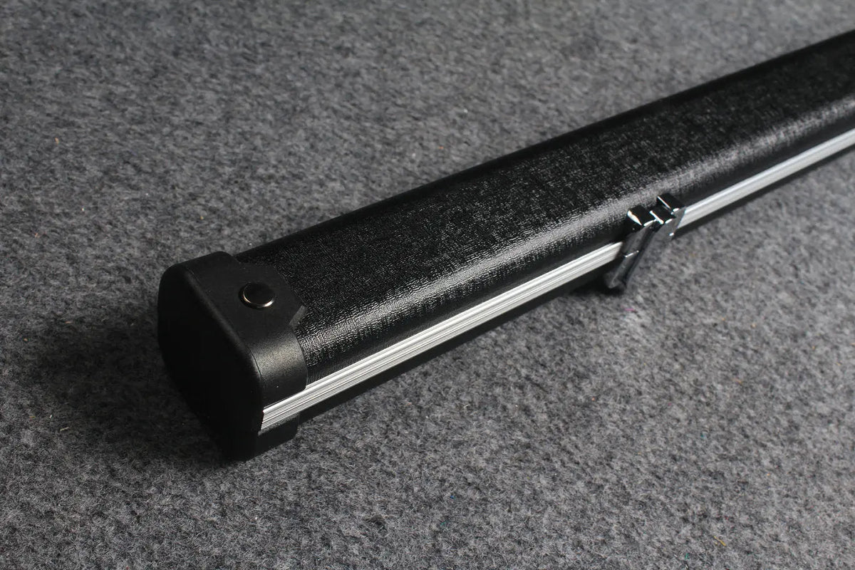deluxe one piece aluminium halo style slimline case WOODS CUES