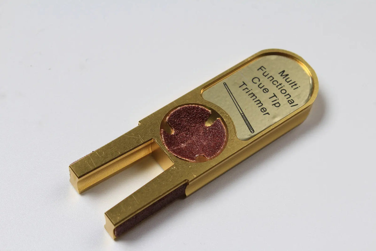 muti-functional u-shape billiards pool cue tip trimmers burnisher repairer tool