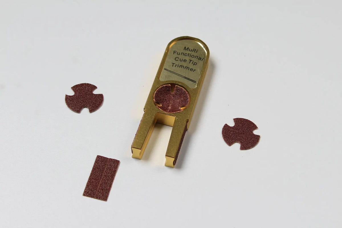 muti-functional u-shape billiards pool cue tip trimmers burnisher repairer tool