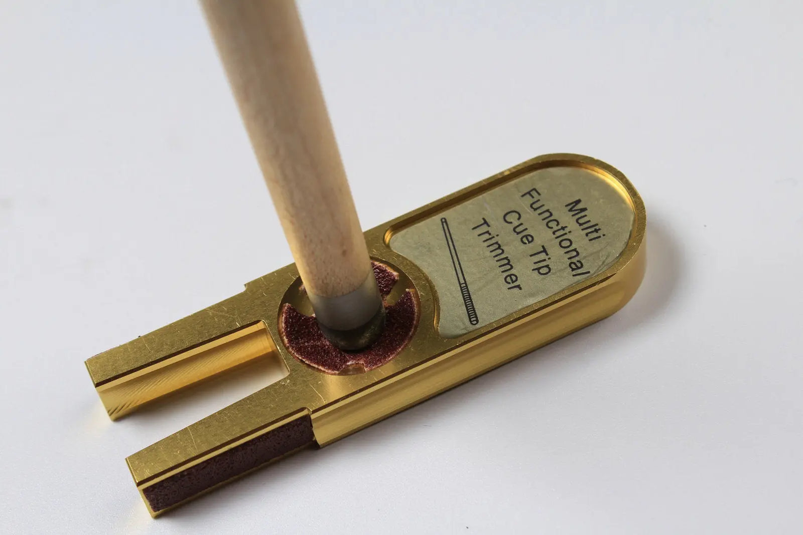 muti-functional u-shape billiards pool cue tip trimmers burnisher repairer tool