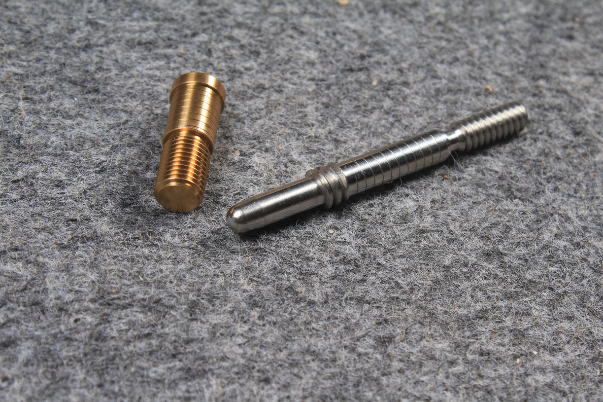uniloc 303 s.s joint pin & 7/16-20 brass insert-highly polished
