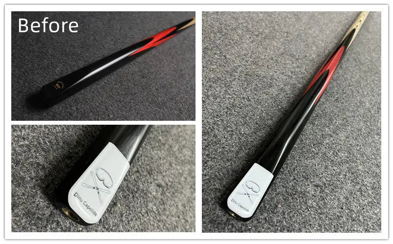 woods personalised cue / case - plate laser engraving printing service