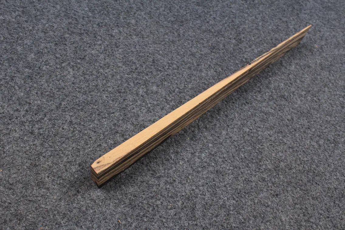 black & white ebony / pale moon exotic wood splices snooker cue butt splices