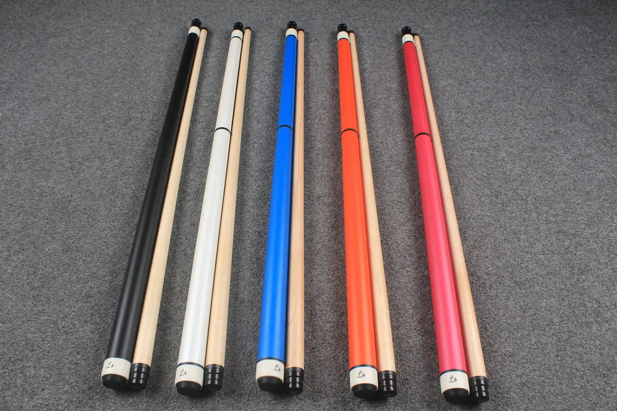 3 piece jump & break cue stick Maple shaft billiards cue13.5 mm tip WOODS CUES