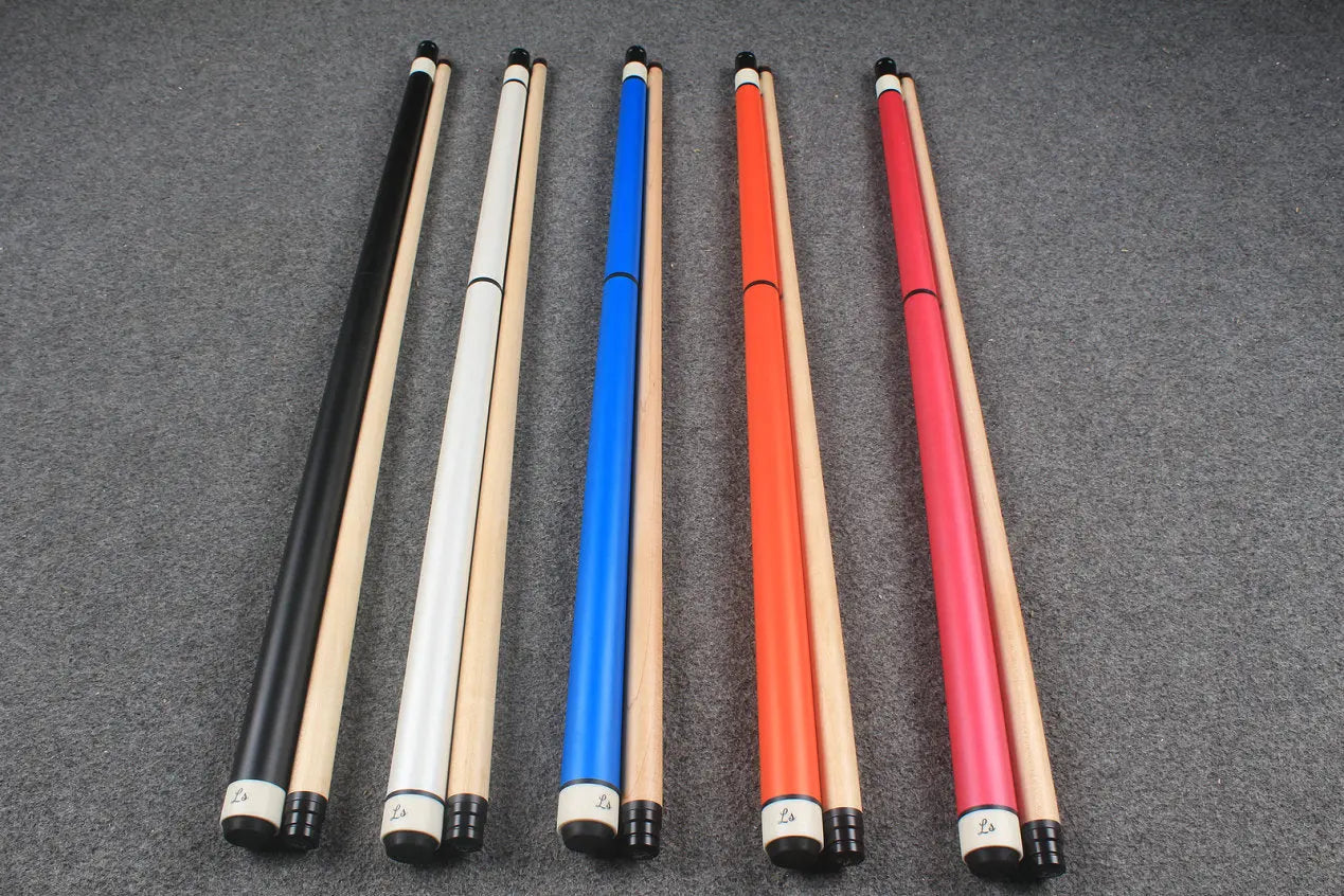 3 piece jump & break cue stick Maple shaft billiards cue13.5 mm tip WOODS CUES