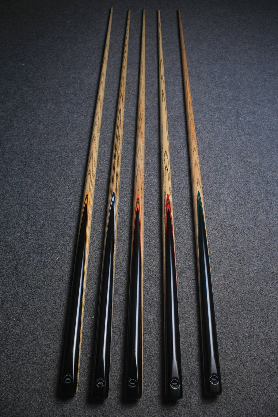 1 piece handmade ash english pool cue - variant length , variant tip size