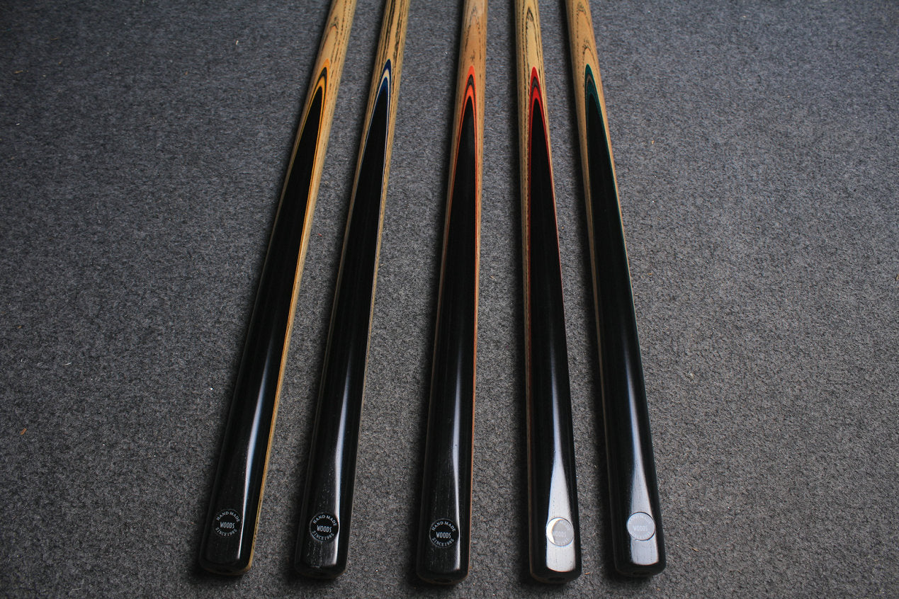 1 piece handmade ash english pool cue - variant length , variant tip size