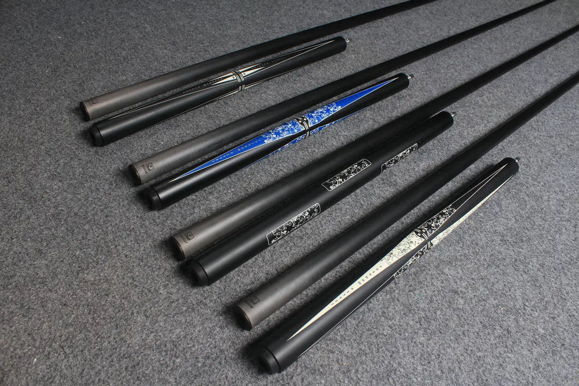 3/4 joint carbon fiber shaft chinese 8 ball pool cue little monster