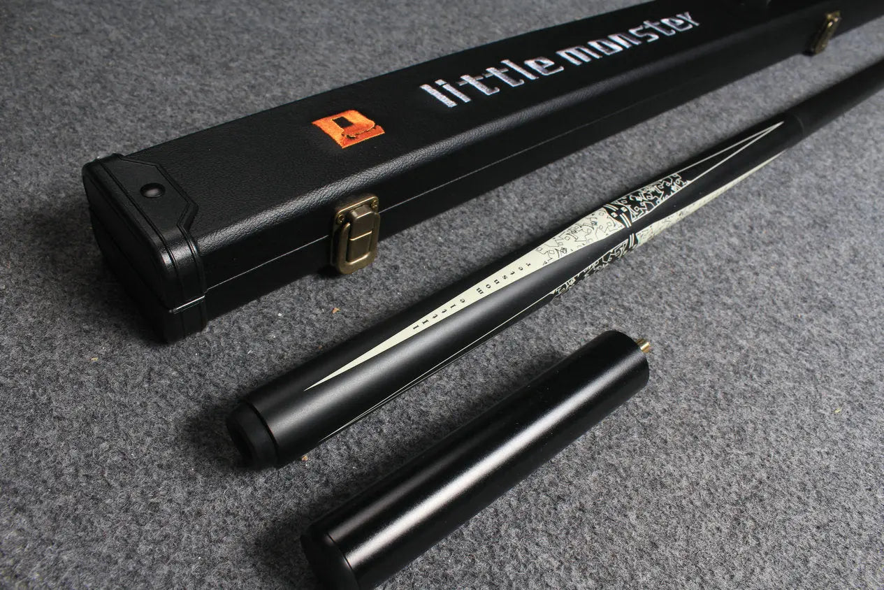3/4 joint carbon fiber shaft chinese 8 ball pool cue little monster