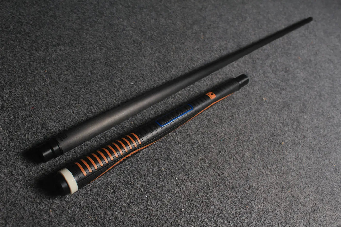 carbon shaft billiards cue jump cue stick rubber wrap little monster