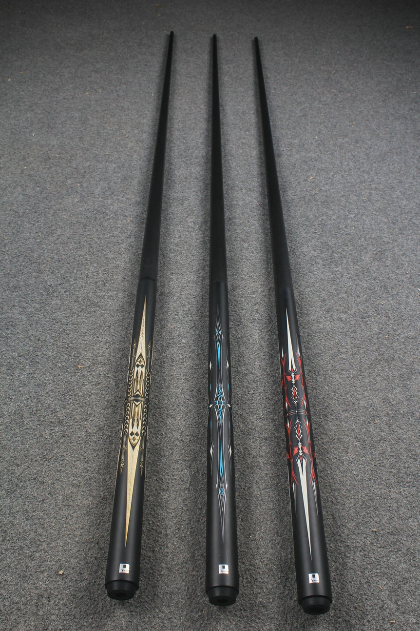 3/4 joint carbon fiber shaft chinese 8-ball pool cue Medieval series