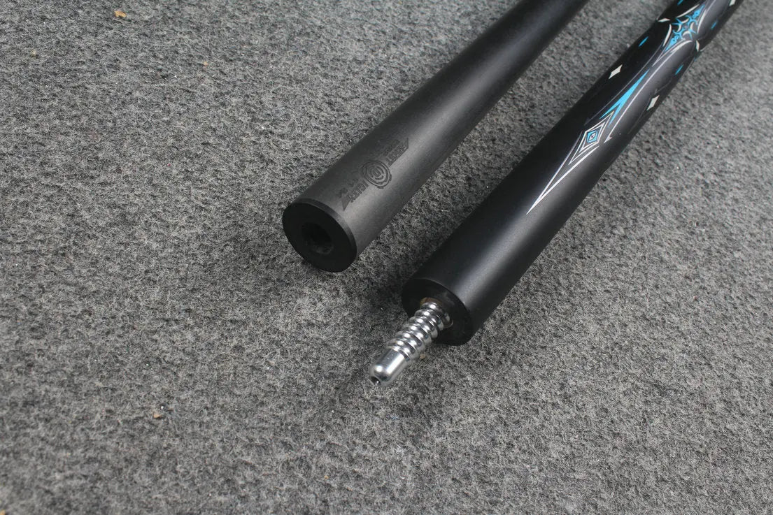 3/4 joint carbon fiber shaft chinese 8 ball pool cue Medieval series little monster