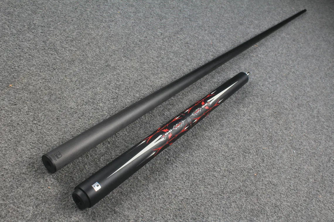 3/4 joint carbon fiber shaft chinese 8 ball pool cue Medieval series little monster